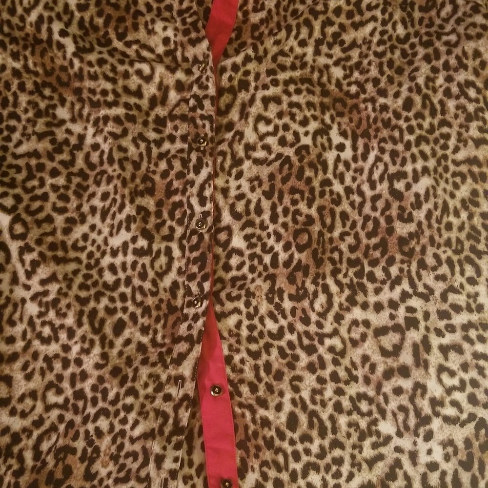 Animal print blouse